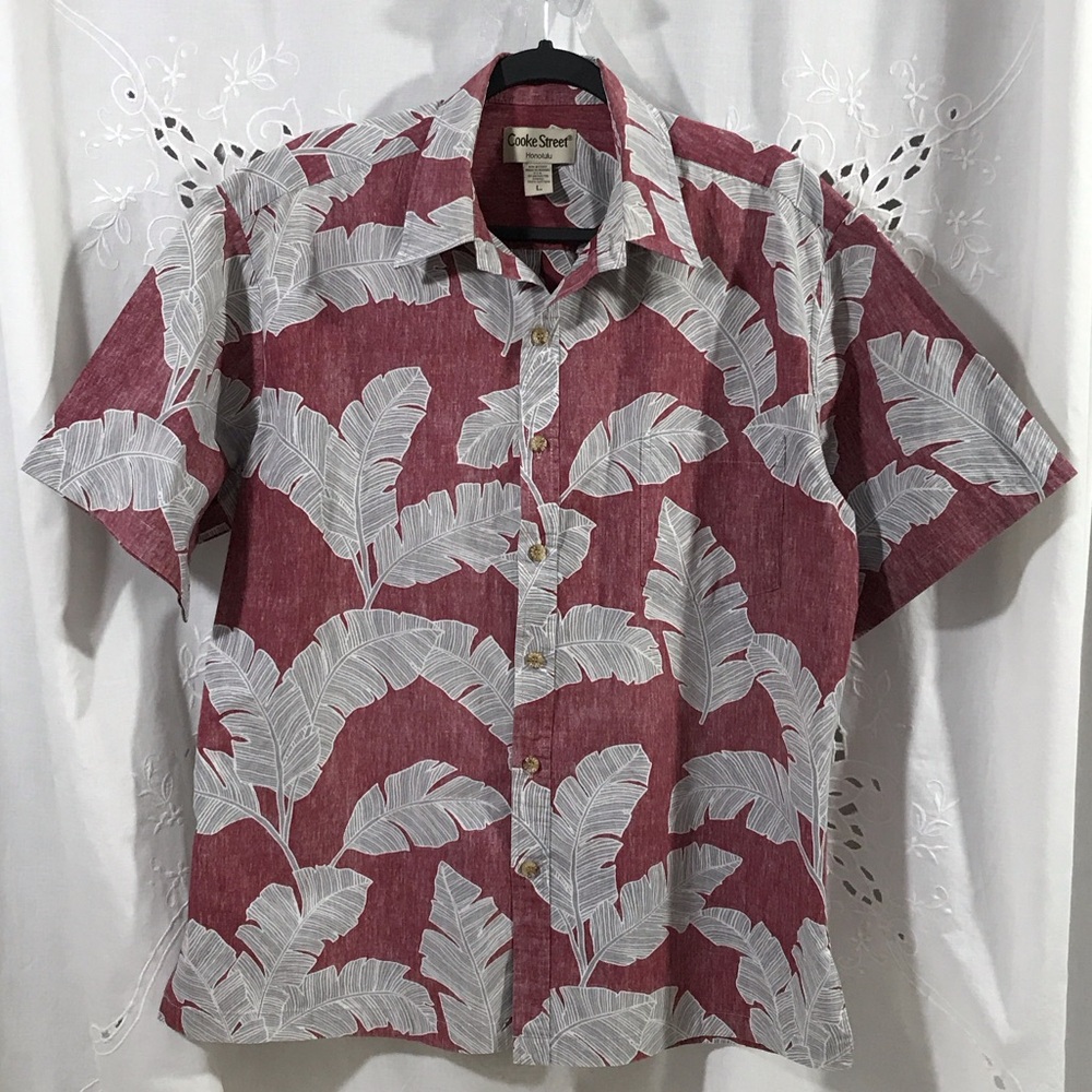 COOKE STREET - Honolulu - Men's Tropical Leaf Print Shirt - Like New!